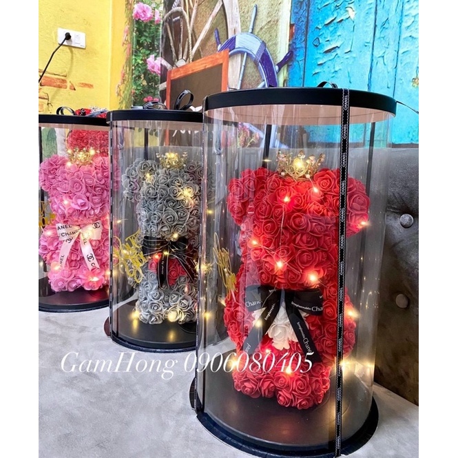 Phôi gấu Bearbrick size 32cm.Gấu Bearbrick dùng gắn hoa.