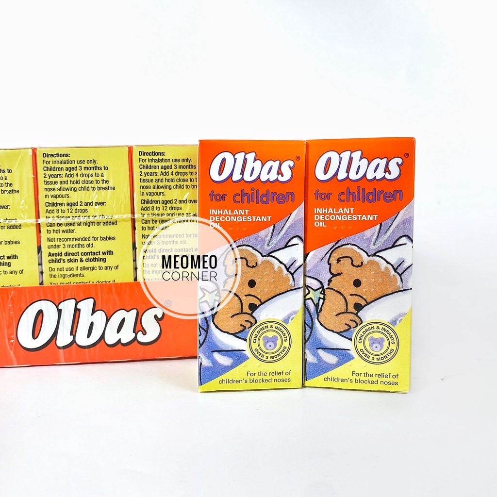 Tinh dầu Olbas chống cảm cúm,ho, nghẹt mũi cho bé 10ml