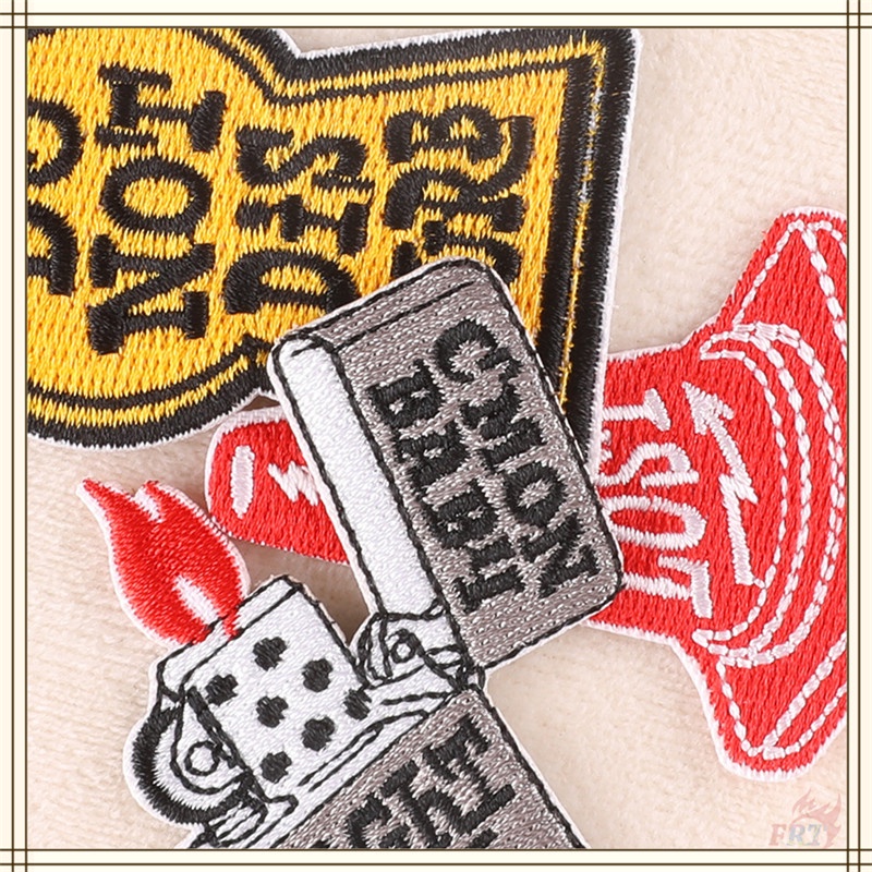 ☸ I Need More Coffee / Charges Sticker Ủi Thêu ☸ 1 Miếng Dán Ủi Quần Áo Hình Chữ Cái Tiếng Anh