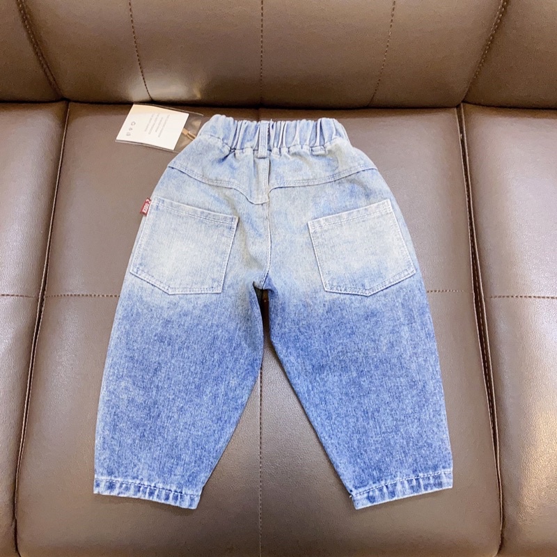 Quần jean dài bé trai baggy bé gái