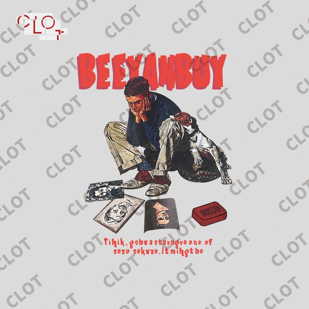 CLOT Áo thun tay lỡ nâu xám nam nữ retro áo phông unisex bigsize ulzzang 100%cotton