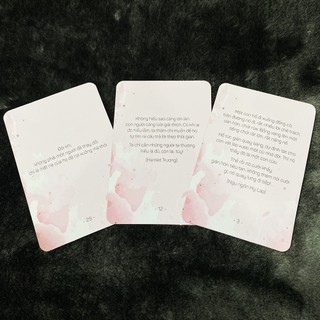 Bài Bài Nhắc Nhở Haletu Pink (Rose) (Guu Tarot Shop)