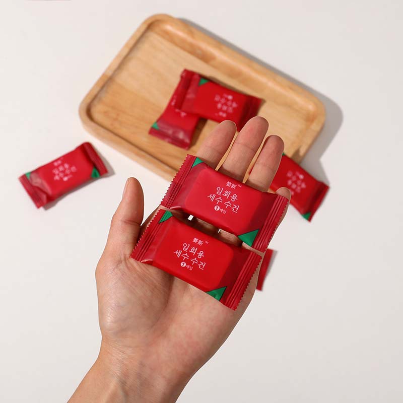 Set 20 Khăn Nén Hàn Quốc Hình Viên Kẹo Size 30cm Chất Liệu Cotton Thấm Nước Tốt