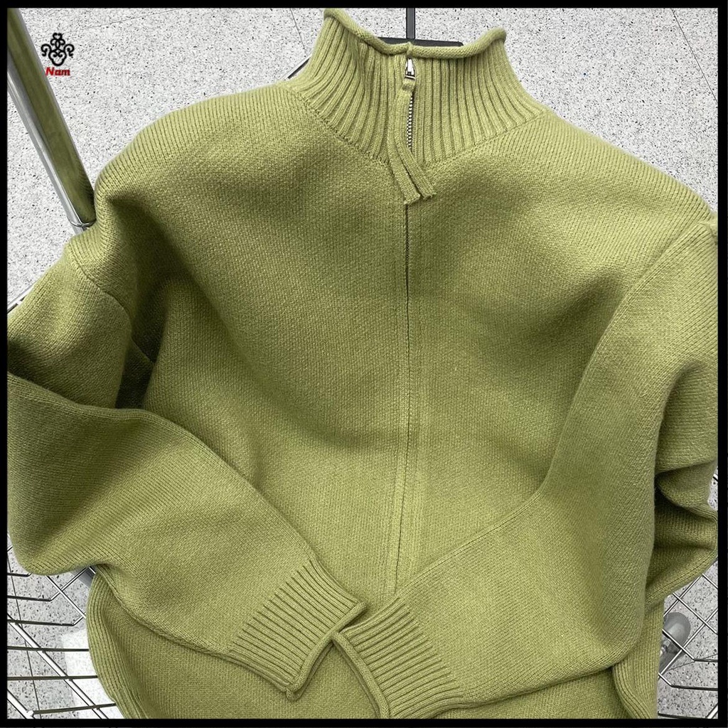 Chất lượng cao Trang ch 'o len gile nam Thương Hiệu Lớn ~ Nhặt Đồ Nâng Cao!Áo Khoác Cardigan Dệt Kim Tay Dài Cổ Đứng Size Lớn Thời Trang Thu Đông Cho Nam