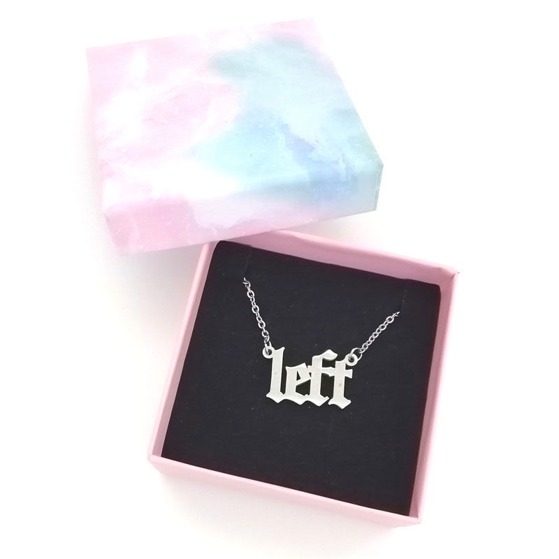 Tf Family Zuohang Dây Chuyền Chuỗi Xích Mặt Chữ Bên Trái Ngôi Sao Không Phai Màu Cho Học Sinh