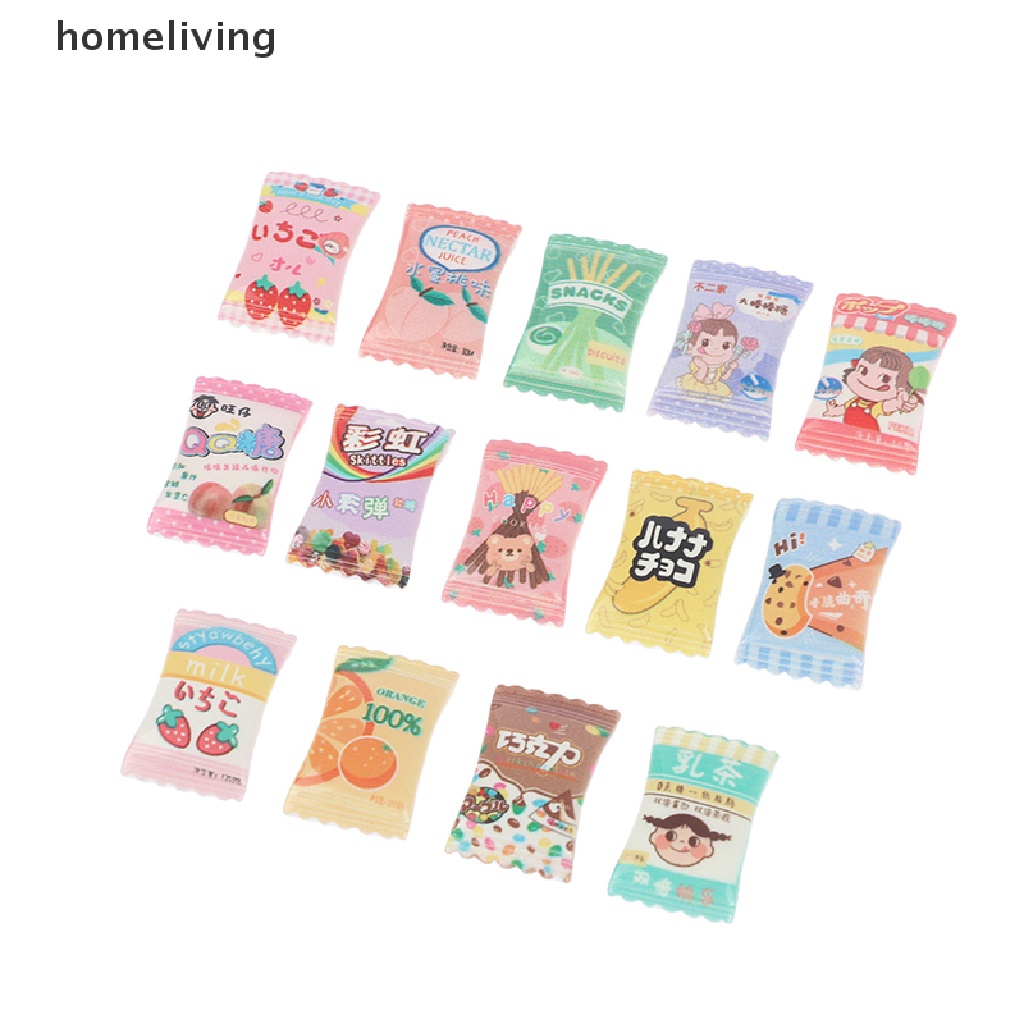 Set 10 Kẹo Ngọt Mini Tỉ Lệ 1 / 12 Trang Trí Nhà Búp Bê