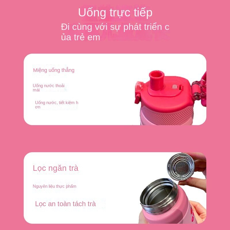 Bình Nước Giữ Nhiệt Họa Tiết Hoạt Hình Disney Xinh Xắn Dành Cho Bé Lớp 316