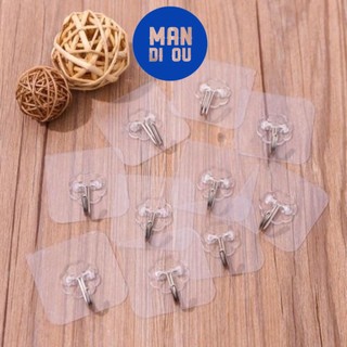 Bộ 5 móc treo dán tường siêu dính chịu lực 10kg
