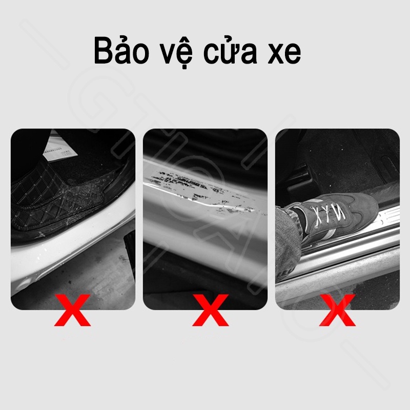 GTIOATO Cho Toyota GR 4 Chiếc Dán Cửa Ô Tô Sợi Carbon Nẹp Chống Xước Ô Tô Miếng Dán Chống Xước Trầy Ô Tô Miếng Dán Bảo Vệ Viền Cửa Xe Hơi Miếng Dán Xe Trang Trí ô Tô Cho Toyota CHR Raize Corolla Cross Rush Fortuner Yaris Innova