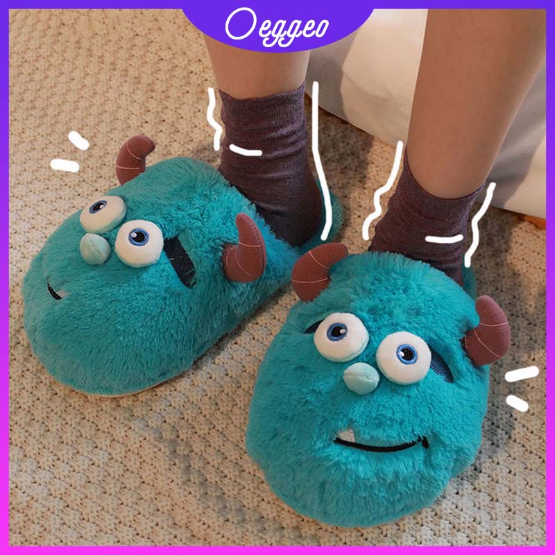 Dép Bông Đi Trong Nhà Hình Bàn Chân Hoạt Hình Cho Nam Nữ