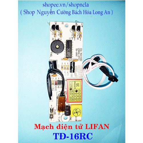 Mạch điện tử quạt trần đảo điều khiển Lifan model TĐ-16RC