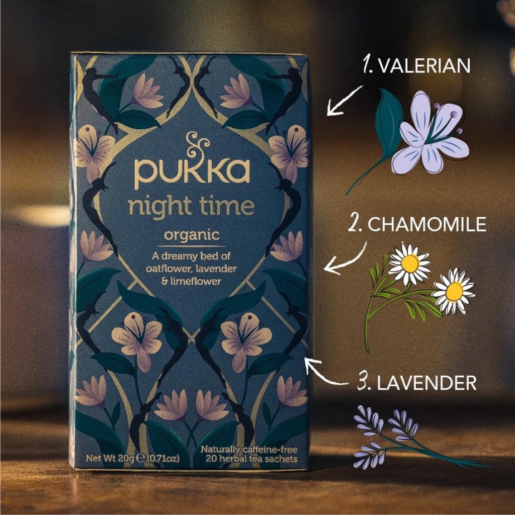 Trà Thảo Mộc 100% Hữu Cơ Pukka Night Time
