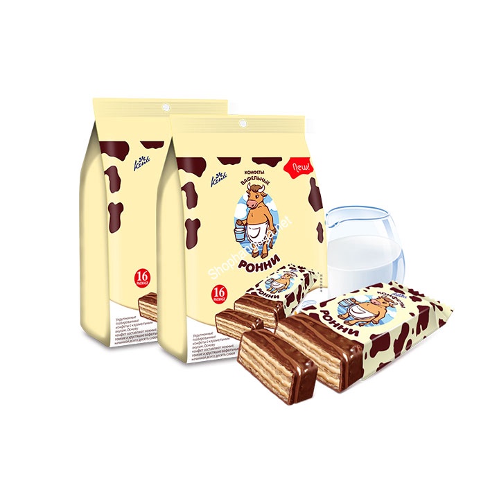 Bánh xốp chú bò Roni 500g