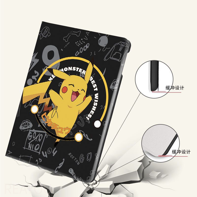 Bao da máy tính bảng thời trang cho Ipad 10.2 10.9 9.7 Air4 air3 gen8 gen7 gen6 mini5 mini4 pro pokemon pikachu