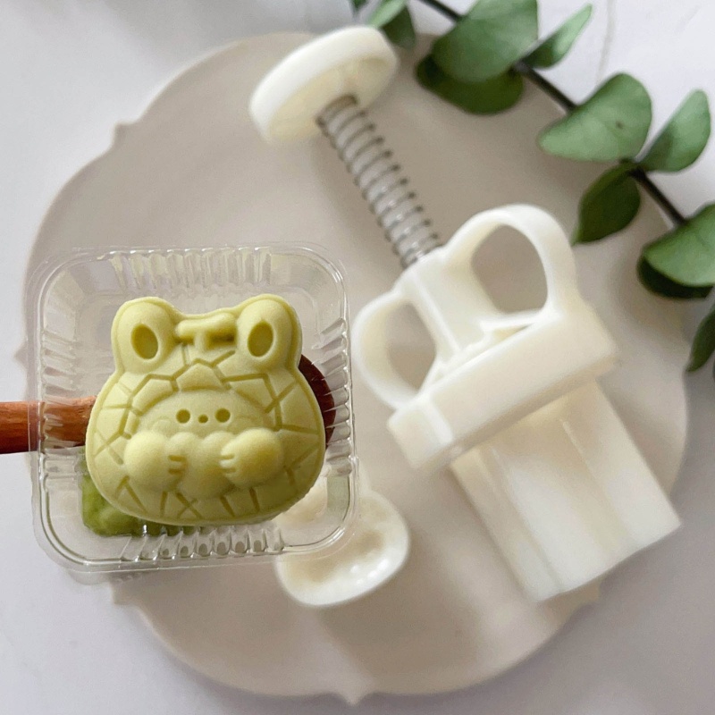 Khuôn Nhấn Bánh Trung Thu Bằng Nhựa Hình Thỏ Dễ Thương