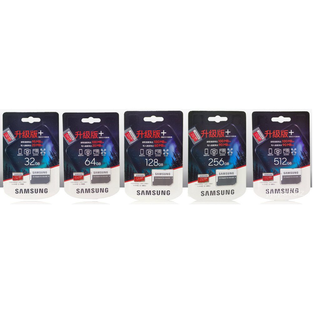 Thẻ Nhớ micro sd / tf 32gb 64gb samsung 128gb u3 micro sd 256gb