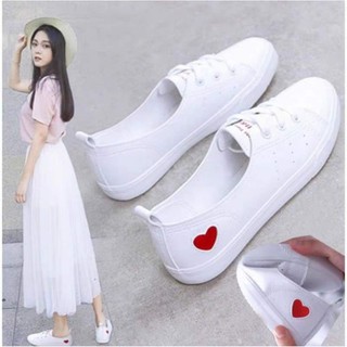 Giày thể thao nữ chất vải cổ cao ngôi sao