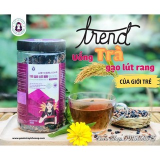 Trà Gạo Lứt Đậu Đen Cô Gái Bhnong,Trà Thảo Mộc Ăn Kiêng Giảm Cân Lợi Sữa Giải Độc Cơ Thể 500gr