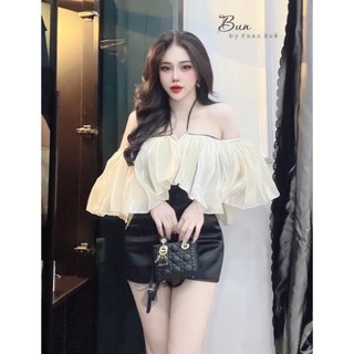 ÁO SƠ MI PHỐI CÁNH DƠI PHỐI DÂY CỘT YẾM AT12