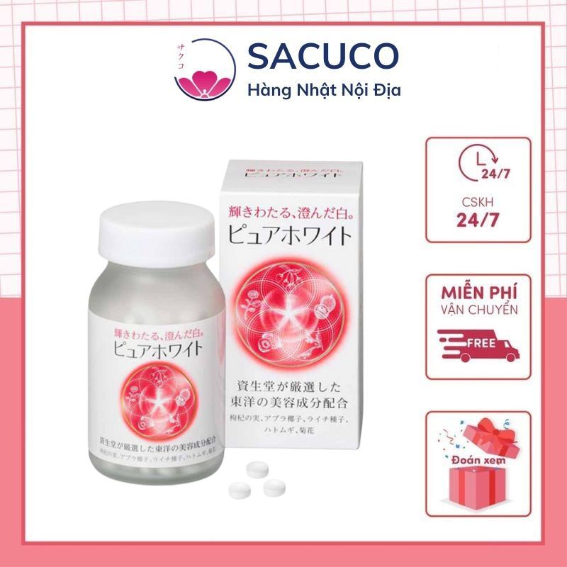 Viên Uống Trắng Da Shiseido Pure White 270 Viên