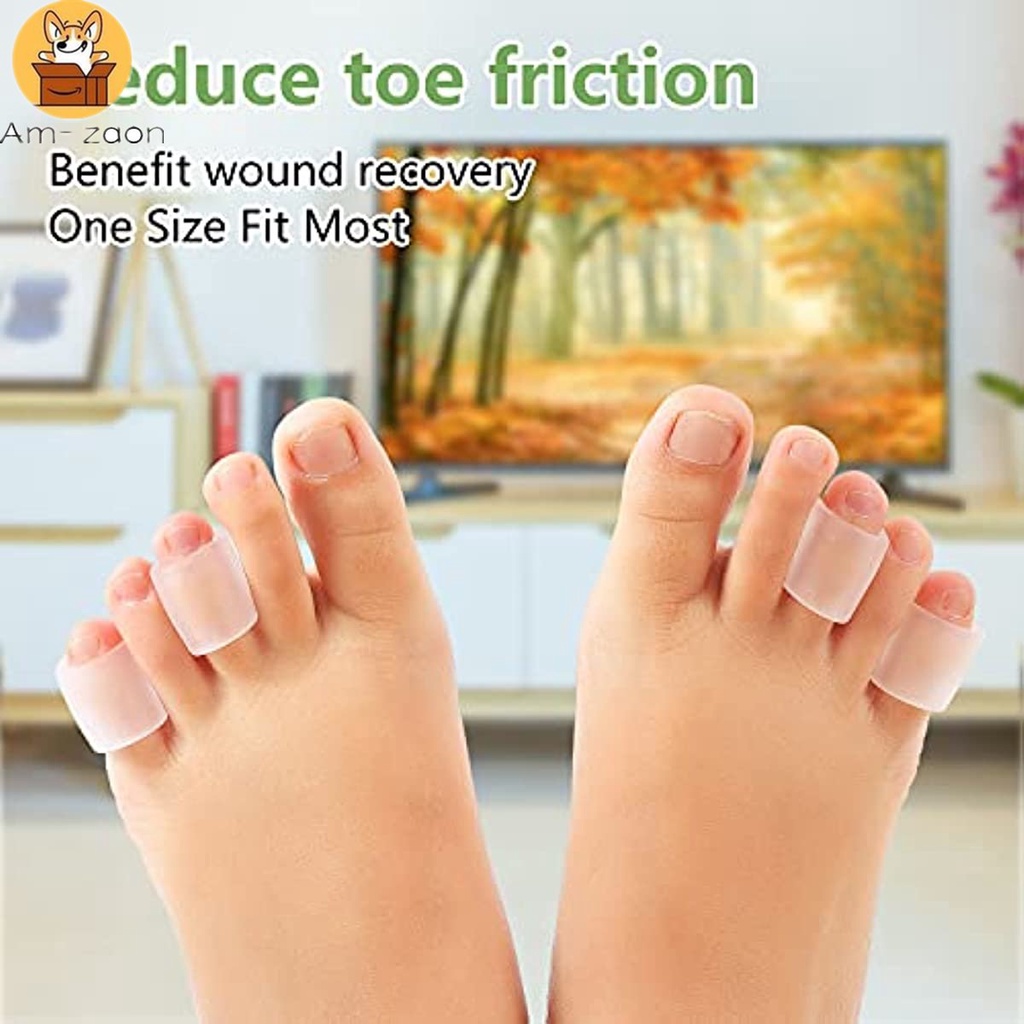 1 Cặp Vỏ Bọc Bảo Vệ Ngón Chân Bằng Silicon Gel Thoáng Khí