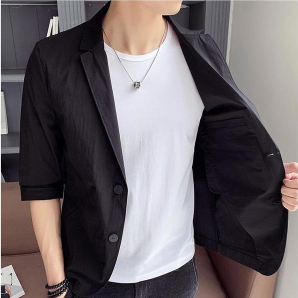 Áo khoác nam thiết kế cổ vest cao cấp và sang trọng, trẻ trung cá tính, áo dày dặn thoáng mát - T8