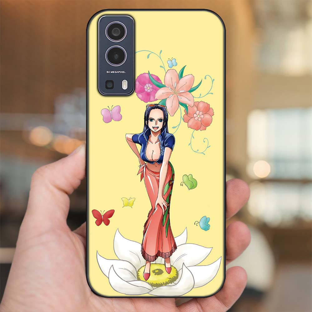 Ốp lưng Vivo Y72 5G viền đen in hình Nico Robin One Piece Đảo Hải Tặc