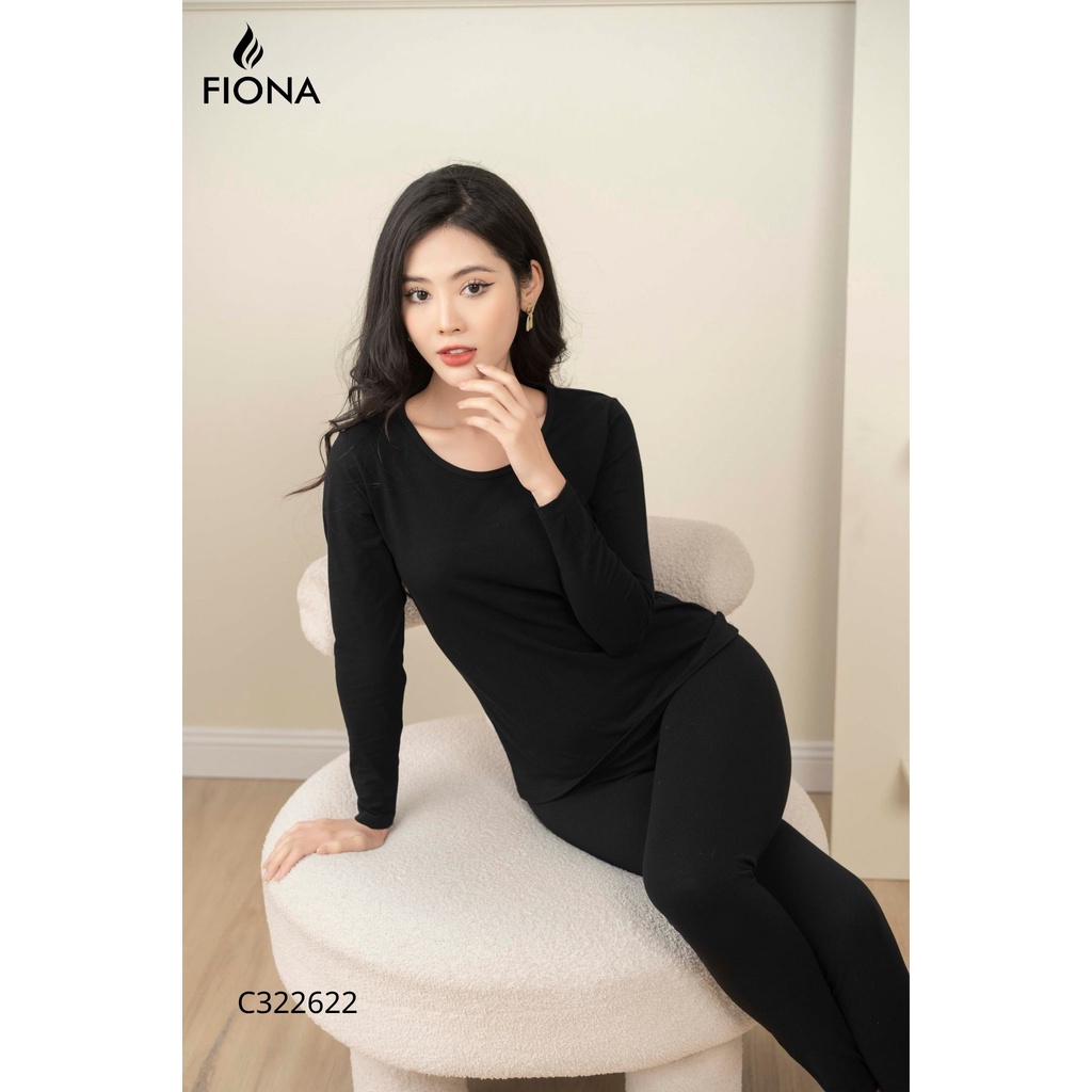 Bộ giữ nhiệt cotton cổ tròn, dài tay C522509