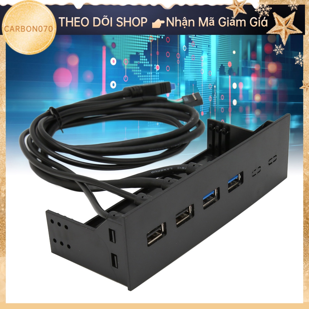 Hàng HOT Bảng ổ cắm Hub mặt trước USB 3.0 5.25in 4 cổng 5Gbps 19 chân tốc