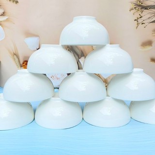 Bát ăn cơm / combo 10 bát ăn cơm trắng trơn dày- chén cơm