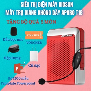 Máy trợ giảng không dây Aporo T18,T20,T21,T30 - Loa trợ giảng Aporo không dây dành cho giáo viên, hướng dẫn viên
