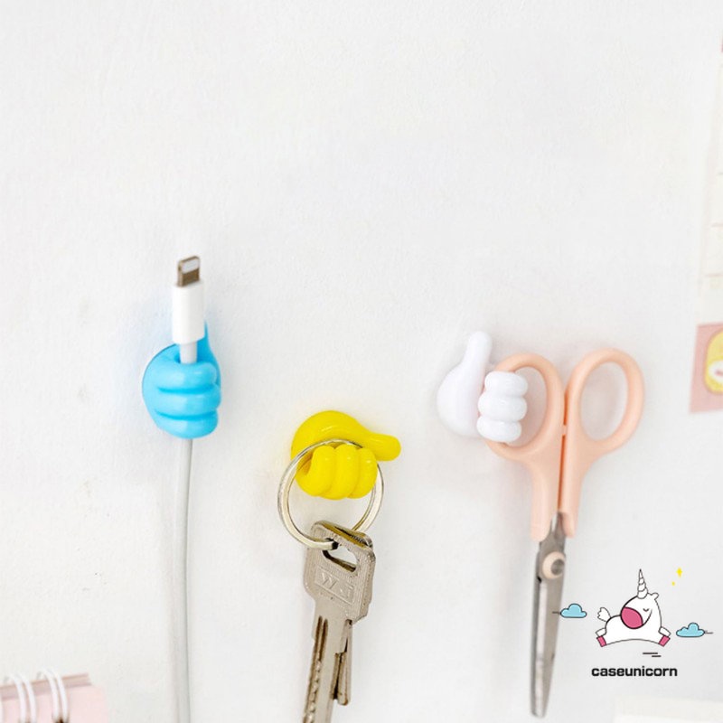 Móc Treo Chìa Khóa Gắn Tường Tự Dính Họa Tiết 3D Sáng Tạo Trang Trí Văn Phòng