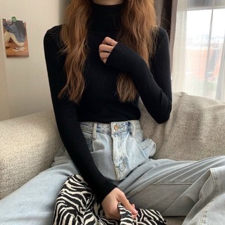 Áo len tăm cổ lọ