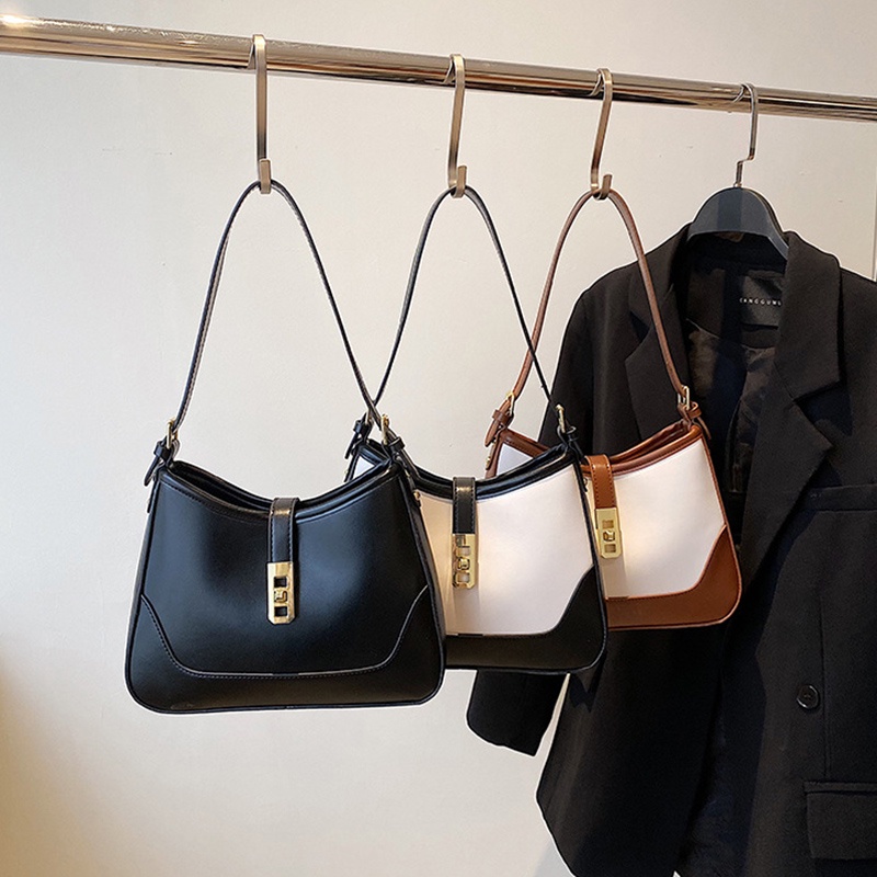 Túi Đeo Vai Màu Sắc Retro Thời Trang Dành Cho Nữ