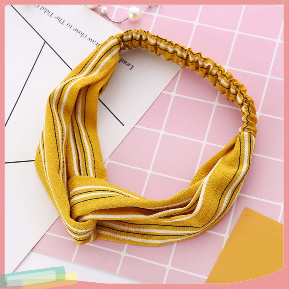 Băng đô họa tiết kẻ sọc thời trang dành cho nữ