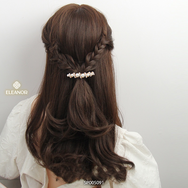 Kẹp tóc nữ Eleanor Accessories đính ngọc nhân tạo xinh xắn phụ kiện tóc thanh lịch