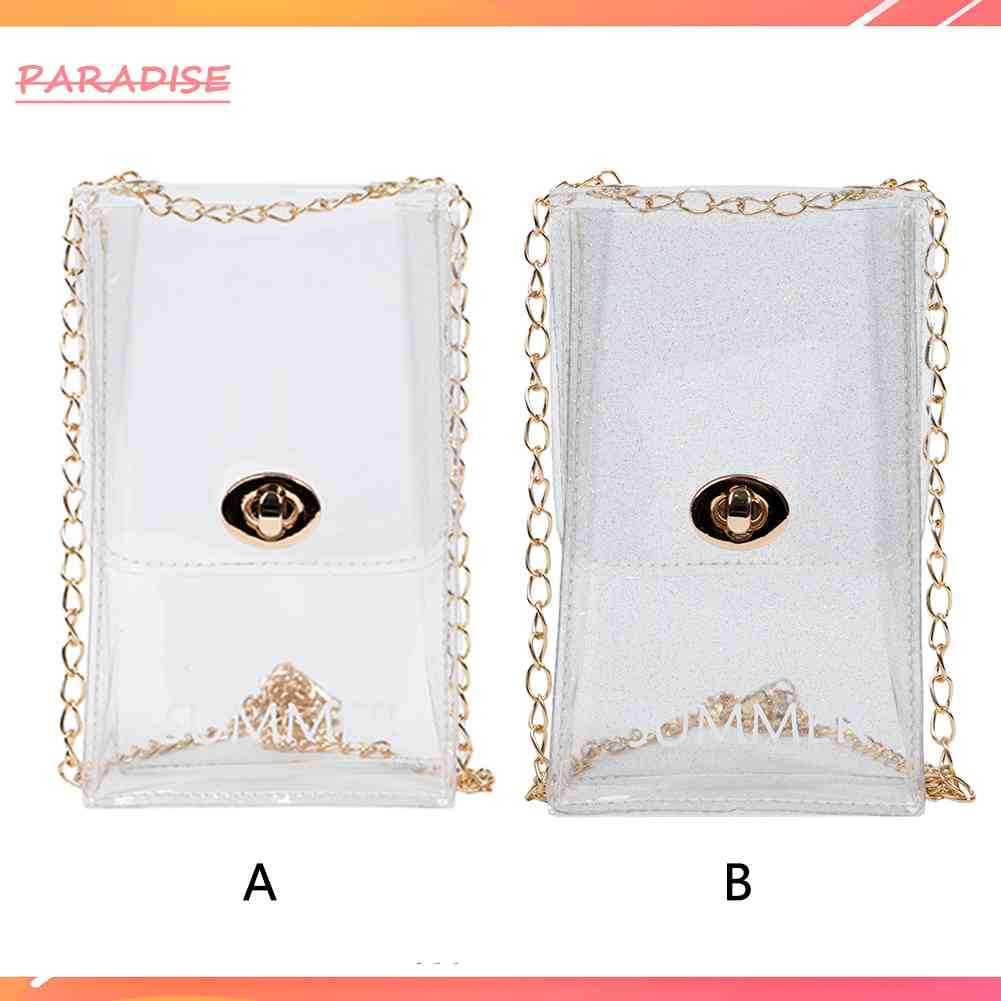 Túi Đeo Chéo Mini Bằng PVC Trong Suốt Thời Trang Mùa Hè Hàng Mới Dành Cho Bạn Nữ