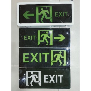 Đèn exit thoát hiểm, người chạy theo mũi tên 1 mặt, 2 mặt