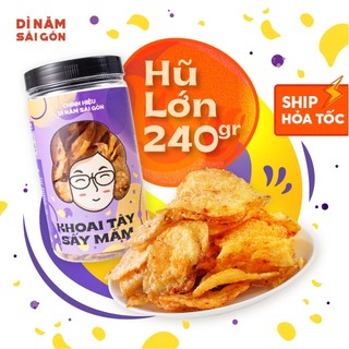 Khoai Tây Sấy Mắm 250gr I Dì Năm Sài Gòn I Ăn Vặt Ngon Đặc Biệt, Miếng Dày, Hũ Lớn, Sấy Mắm Ớt I Giòn Tan Siêu Đậm Đà