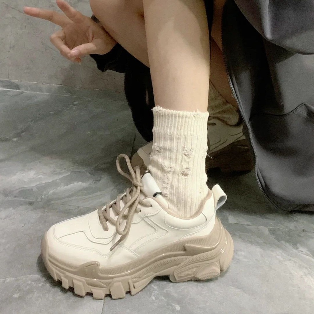 Giày Sneaker Đế Dày Thời Trang Xuân Hè Cho Nữ