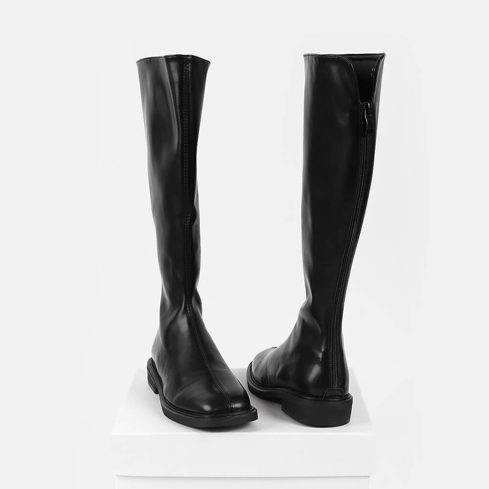 Boots Da Nữ Lemino Thời Trang Cao Cổ Mũi Vuông MGH2479-3