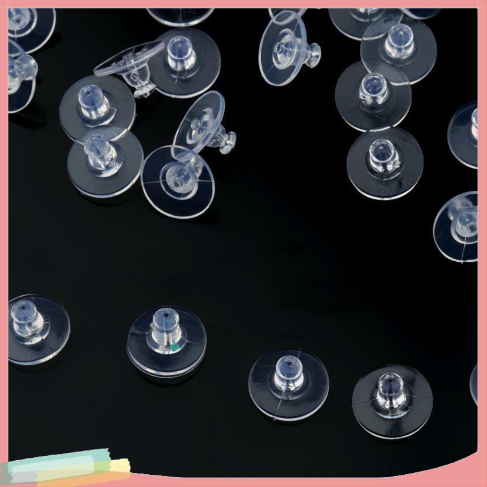 Set 100 miếng silicon dạng đuôi bông tai chống bít lỗ tiện lợi