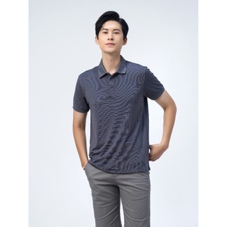 OWEN - Áo polo ngắn tay Owen chất thun lạnh cực mát  màu Xám ghi kẻ ngang 220364 - Áo thun ngắn tay có cổ