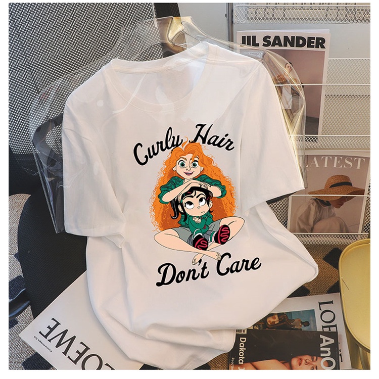 NRVP Áo Thun 100% Cotton Tay Ngắn Dáng Rộng