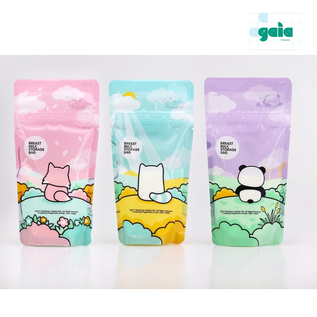 Túi Trữ Sữa SUNMUM Colorful Series Thiết Kế 2 Lớp Khóa Chắc Chắn, Giúp Bảo Quản Sữa Cho Bé An Toàn (90-210ml)