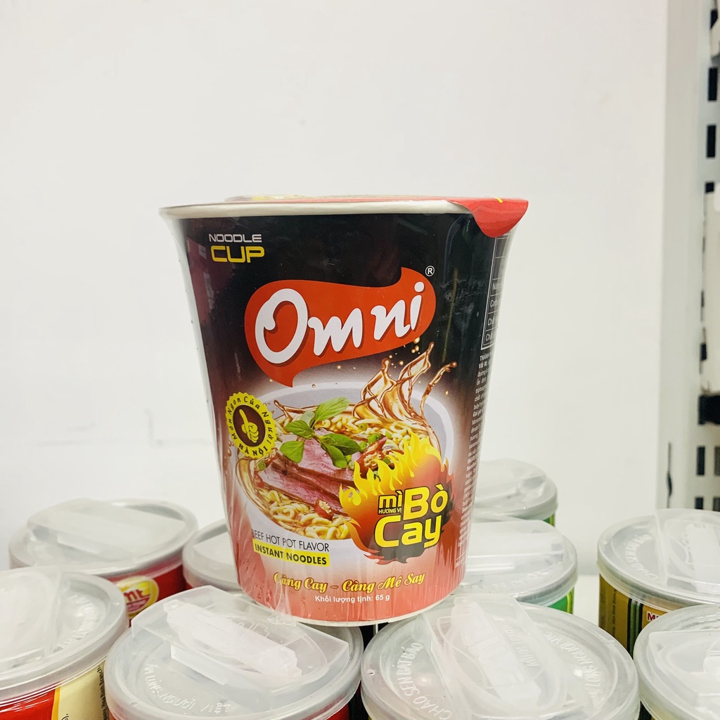 Mì bò cay Omni hộp 65g