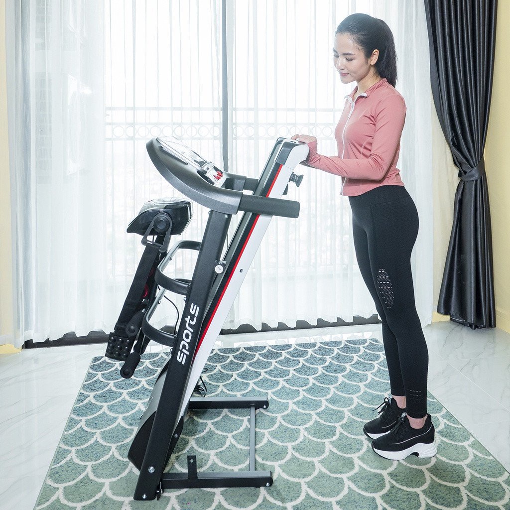 Máy Chạy Bộ Tại Nhà Hapo Gấp Gọn Có Đai Massage HP03, Máy Chạy Bộ Theo Dõi Sức Khỏe Bảo Hành 12 Tháng Khung Chắc Chắn