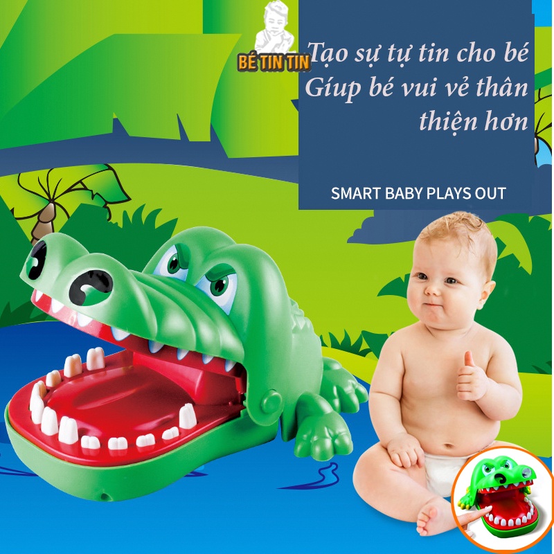 Đồ Chơi Cá sấu Cắn Tay Có 2 Loại To Nhỏ Cho Bé - Đồ Chơi Giải Trí Vui Nhộn