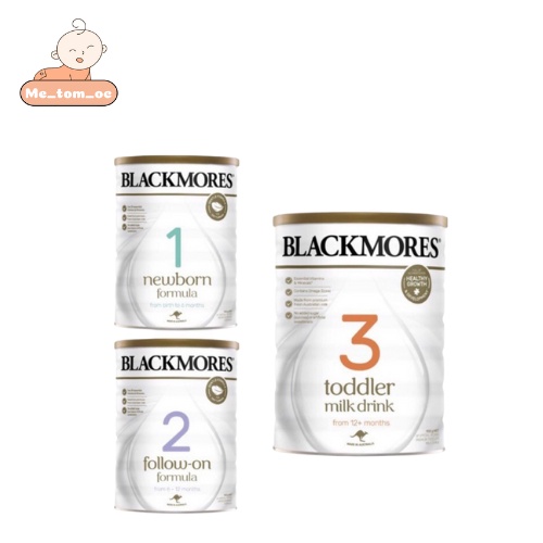 ( CÓ QUÀ TẶNG) Sữa blackmore 900gr đủ 3 Số 1,2,3 nội địa Úc