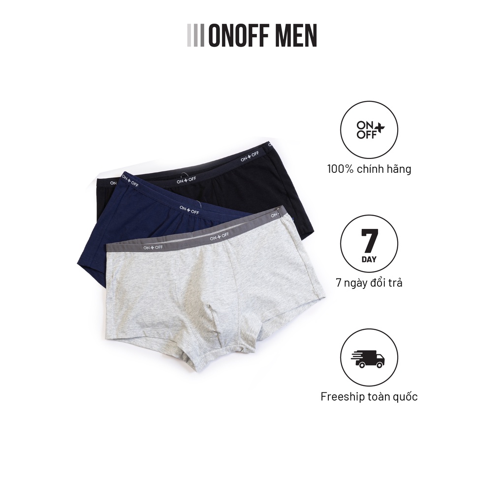 combo 2 quần lót nam dáng boxer chất liệu cotton chính hãng ONOFF - 18UO22A241